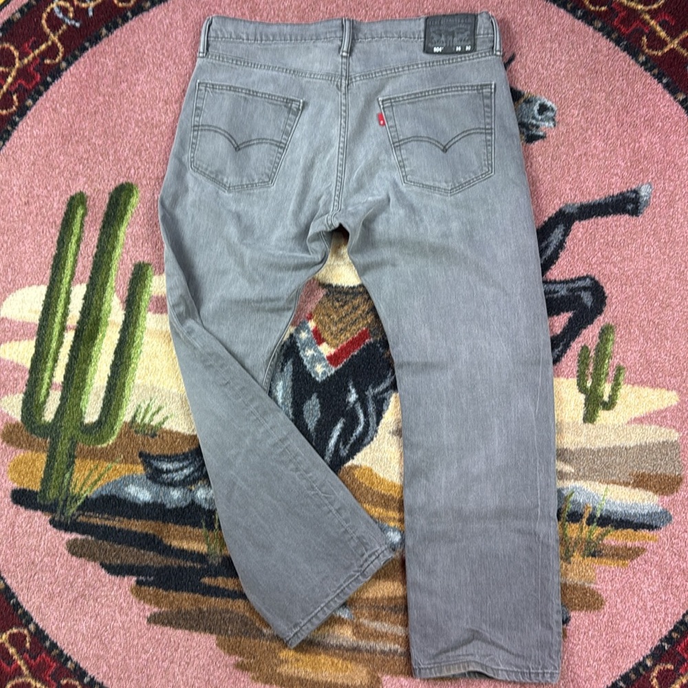 GREY LEVI'S JEANS DENIM PANTS 504 - Picture 5 of 14